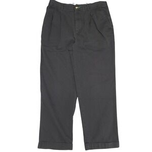 VINTAGE Y2K Tommy Hilfiger Pants Mens 34x30 Blue‎ Pleated Cuffed Chino Casual